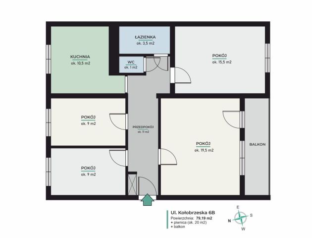 Mieszkanie 4-pokojowe Szczecinek, ul. Kołobrzeska. Zdjęcie 27