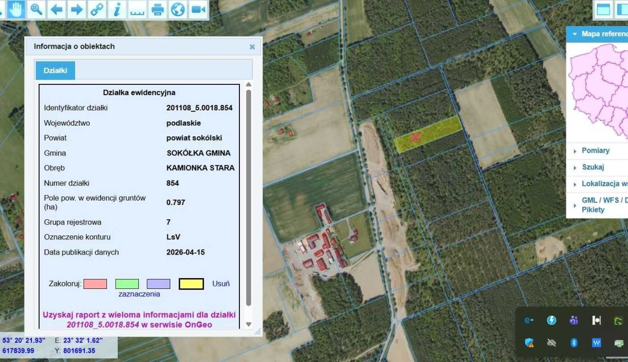 Działka leśna Kamionka Stara. Zdjęcie 2