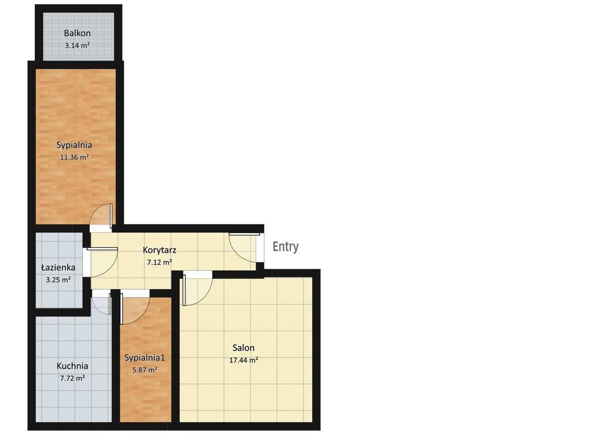 Mieszkanie 3-pokojowe Złotów, ul. Juliusza Słowackiego. Zdjęcie 8