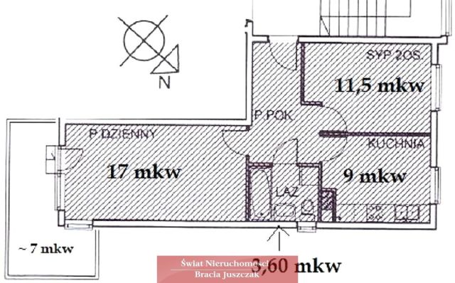 Mieszkanie 2-pokojowe Wrocław Różanka, ul. Obornicka. Zdjęcie 17