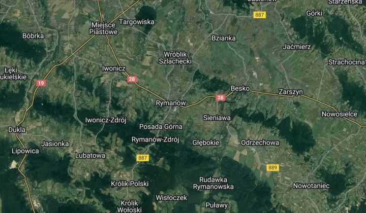 Działka rolna Rymanów