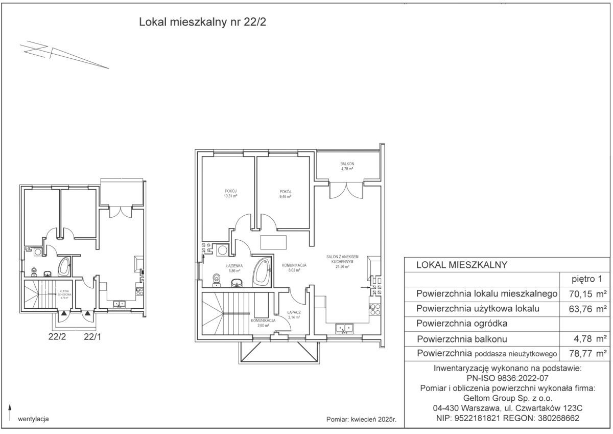Mieszkanie 3-pokojowe Warszawa Białołęka, ul. Konik Polny. Zdjęcie 19