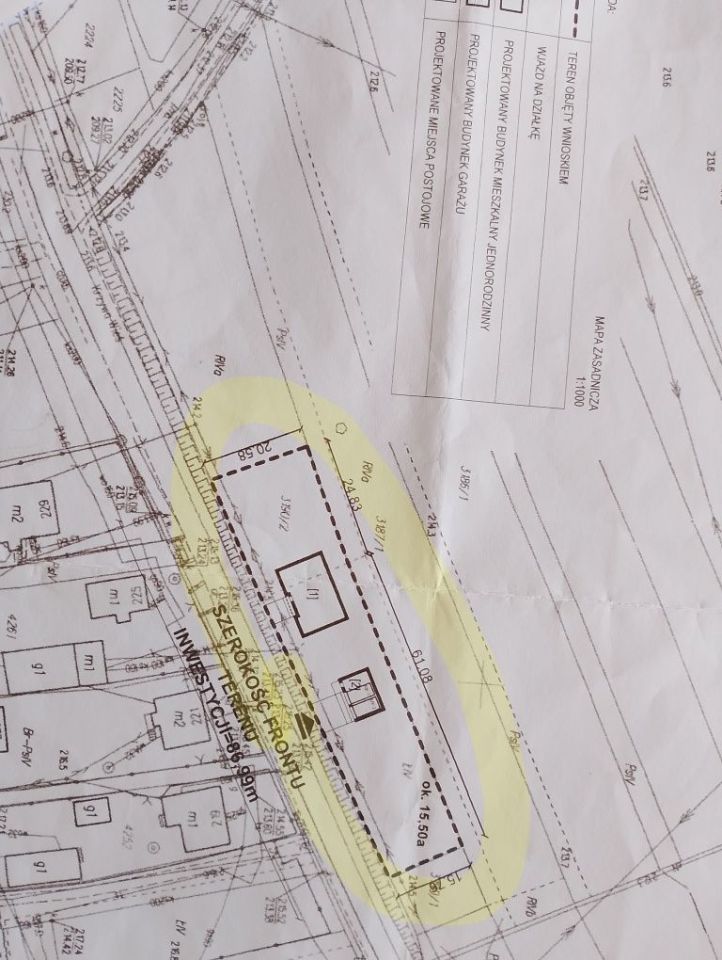 Działka budowlana Kamień Krzywa Wieś. Zdjęcie 1