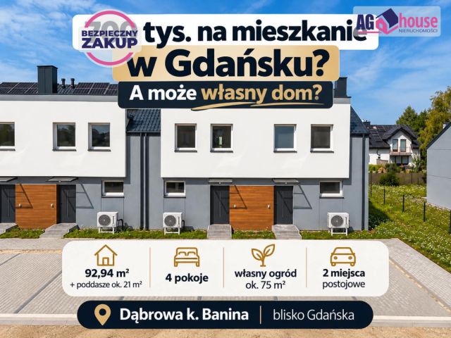 dom szeregowy, 4 pokoje Dąbrowa. Zdjęcie 1