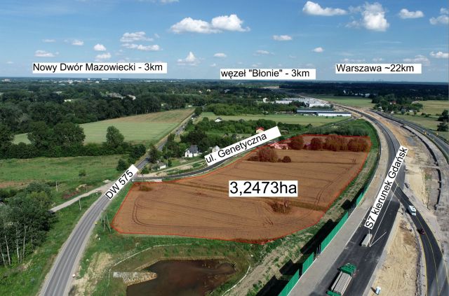 Działka inwestycyjna Sady, ul. Genetyczna. Zdjęcie 1