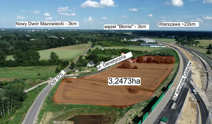 Działka inwestycyjna Sady, ul. Genetyczna