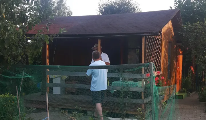 Działka rod Zaborze, Przy potoku