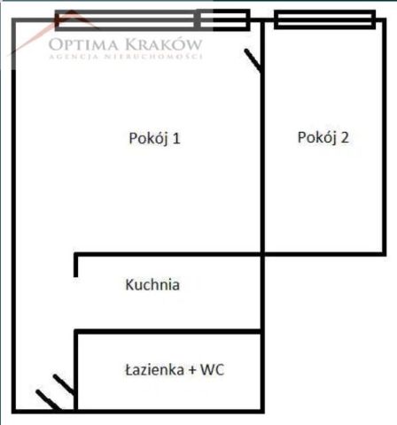 Mieszkanie 2-pokojowe Kraków Bieńczyce, os. Kazimierzowskie. Zdjęcie 7