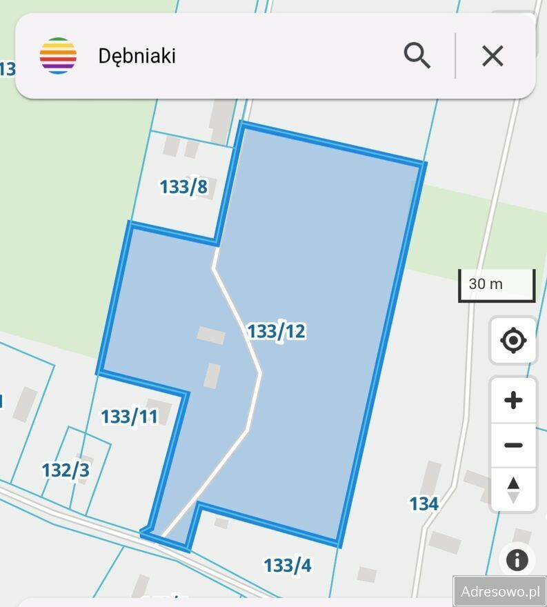 Działka siedliskowa Dębniaki. Zdjęcie 2