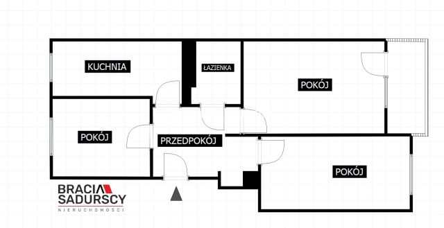Mieszkanie 3-pokojowe Kraków Dębniki, ul. Komandosów. Zdjęcie 3