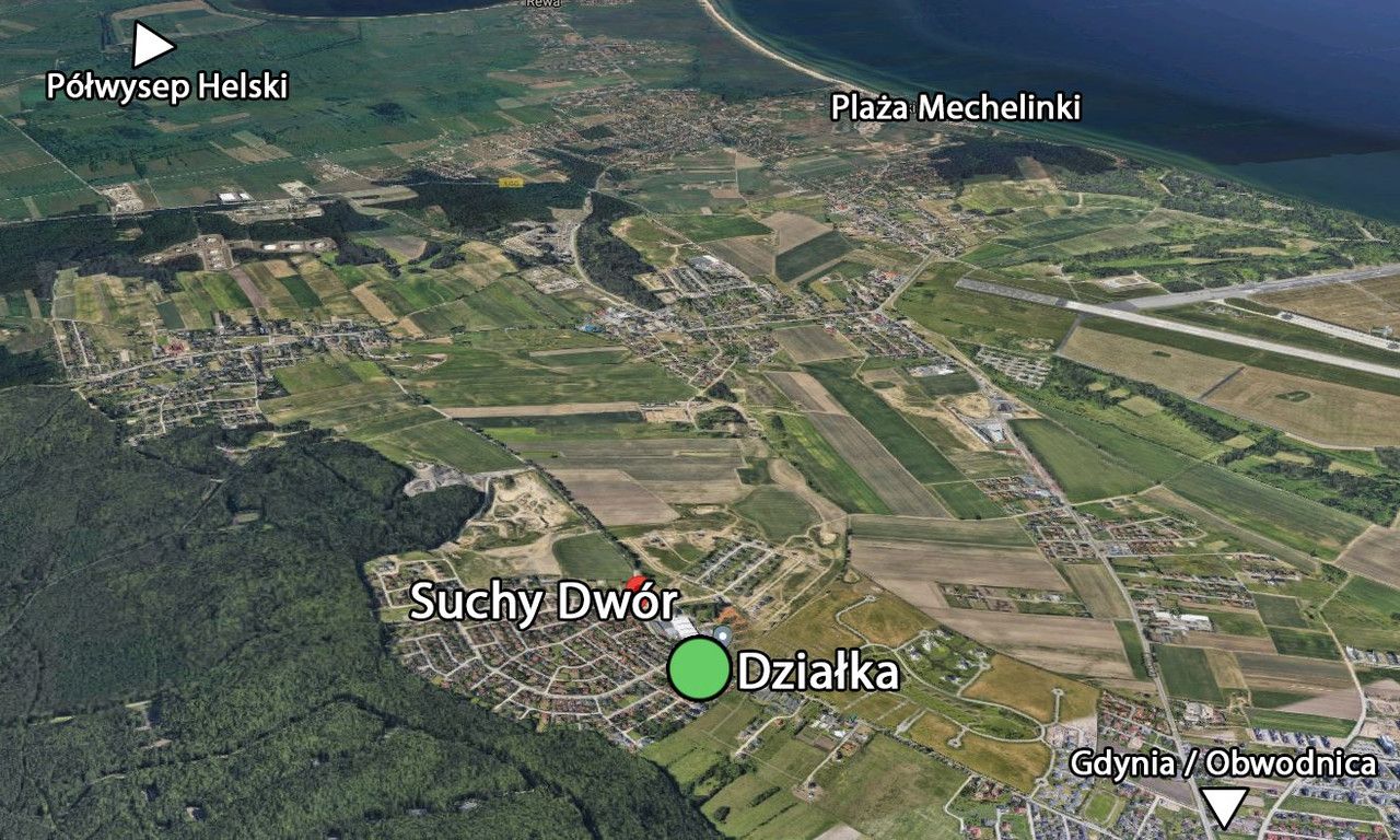 Działka budowlana Suchy Dwór. Zdjęcie 2