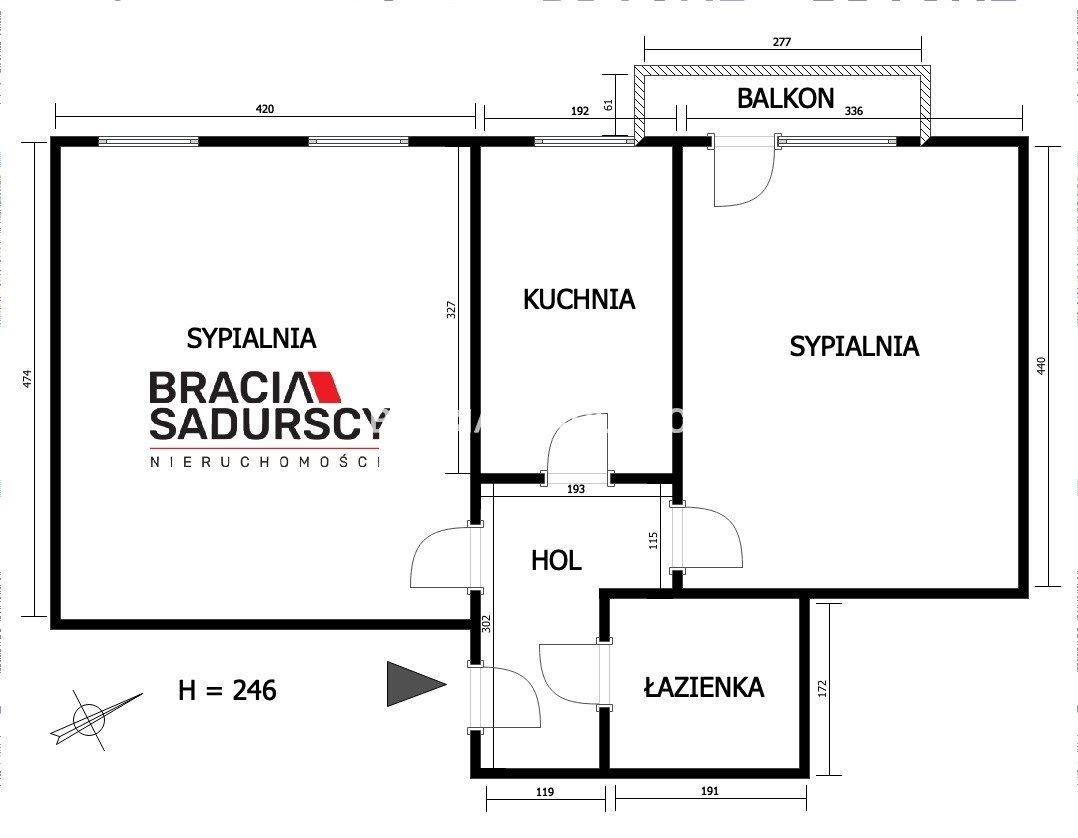 Mieszkanie 2-pokojowe Kraków Łobzów, ul. Mazowiecka. Zdjęcie 14