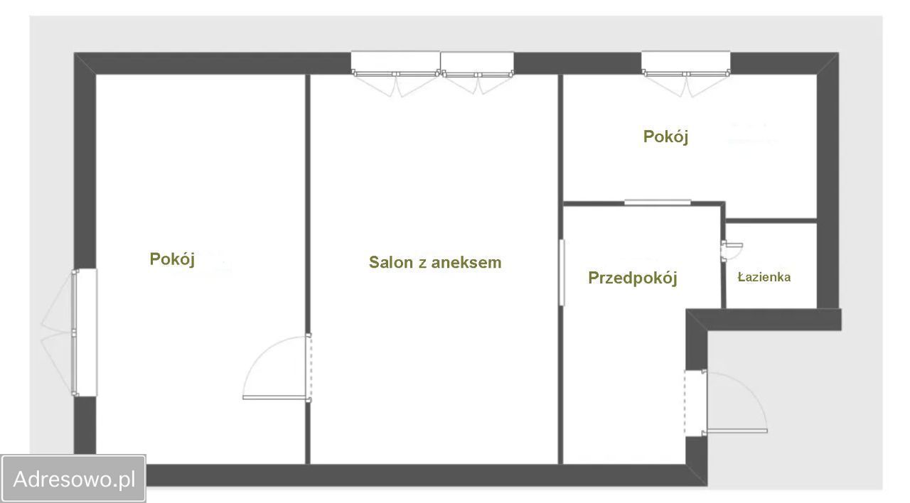 Mieszkanie 3-pokojowe Sosnowiec, ul. Jana Sobieskiego