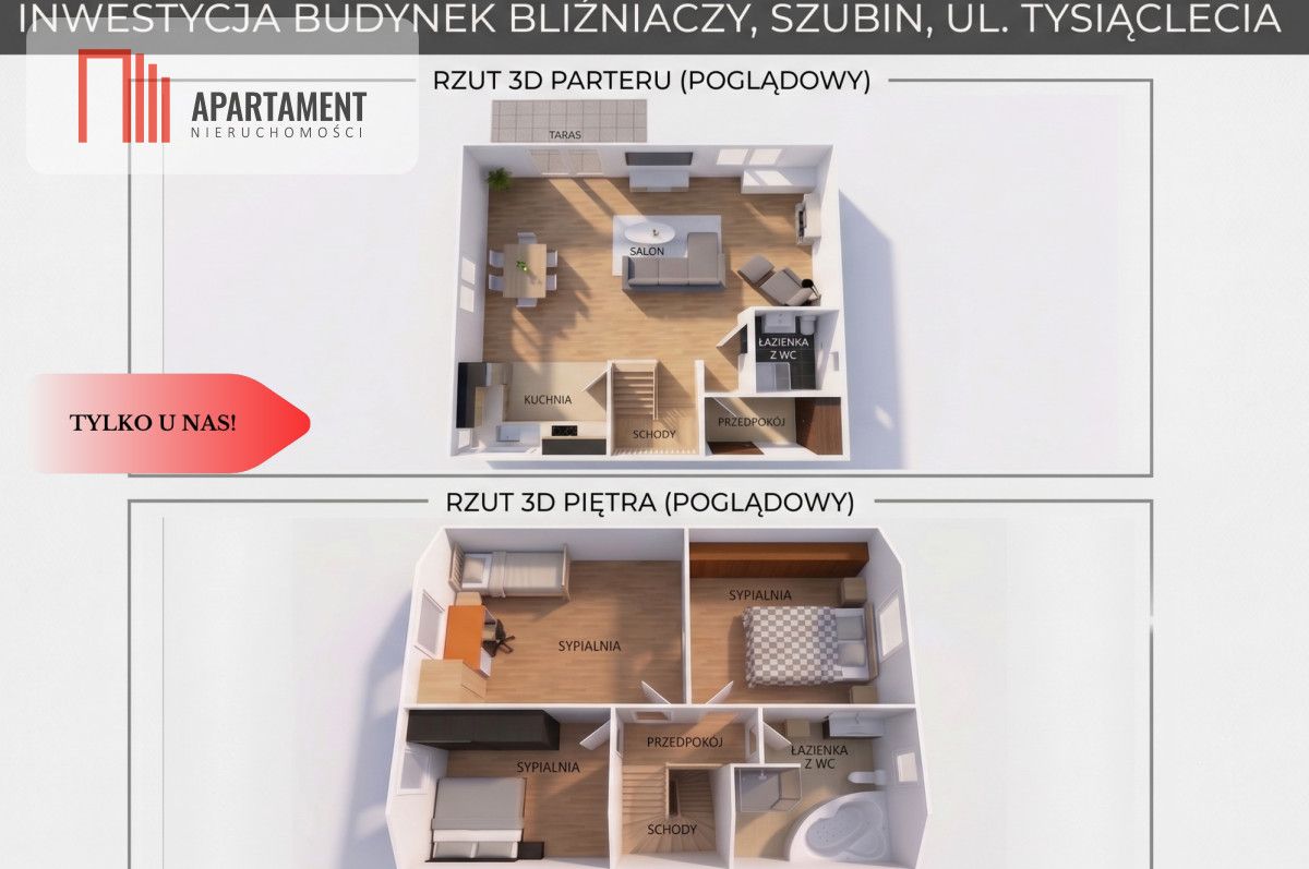 bliźniak, 4 pokoje Szubin, ul. Tysiąclecia. Zdjęcie 3