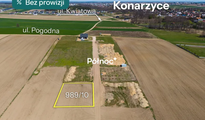 Działka budowlana Konarzyce, ul. Pogodna