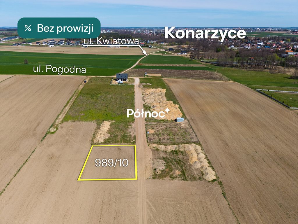 Działka budowlana Konarzyce, ul. Pogodna. Zdjęcie 1