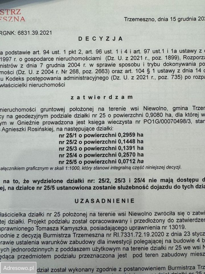 Działka budowlana Niewolno. Zdjęcie 4