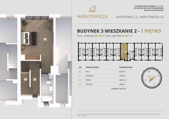 Mieszkanie 4-pokojowe Legionowo, ul. Gabriela Narutowicza. Zdjęcie 6