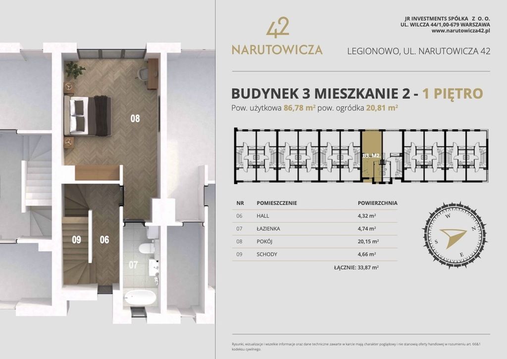Mieszkanie 4-pokojowe Legionowo, ul. Gabriela Narutowicza. Zdjęcie 6