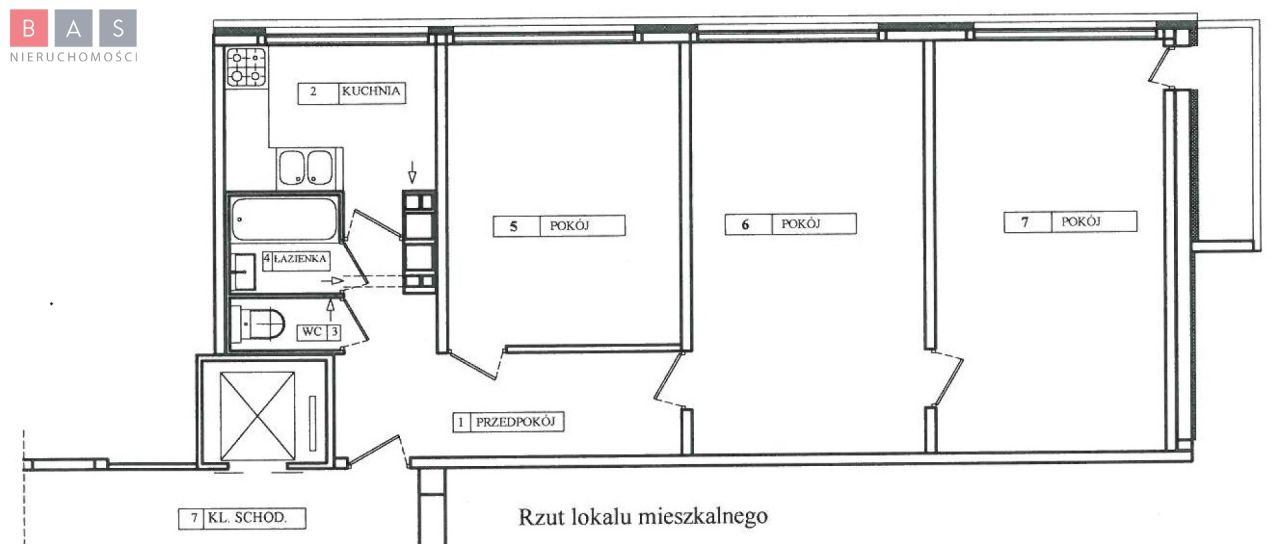 Mieszkanie 3-pokojowe Szczecin Świerczewo, ul. Antoniego Kaliny. Zdjęcie 15