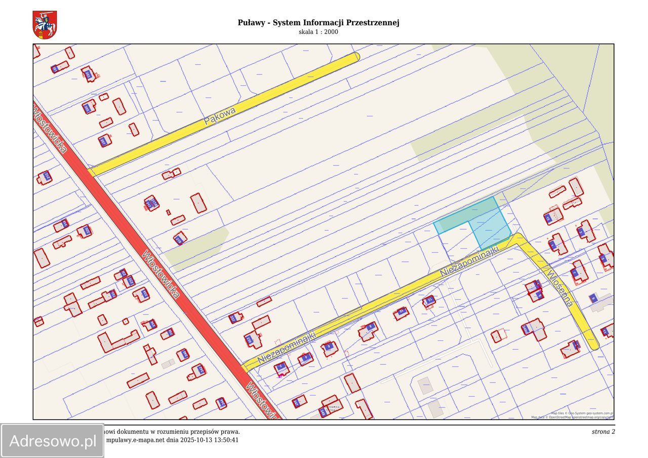 Działka budowlana Puławy, ul. Niezapominajki. Zdjęcie 4