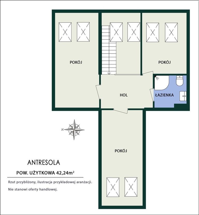 Mieszkanie 5-pokojowe Wrocław, ul. Zwycięska. Zdjęcie 22