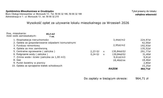 Mieszkanie 3-pokojowe Grudziądz, ul. Derdowskiego. Zdjęcie 13