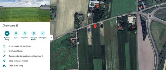 Działka rolno-budowlana Płońsk, ul. Graniczna. Zdjęcie 1