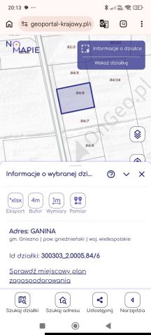 Działka budowlana Ganina. Zdjęcie 1