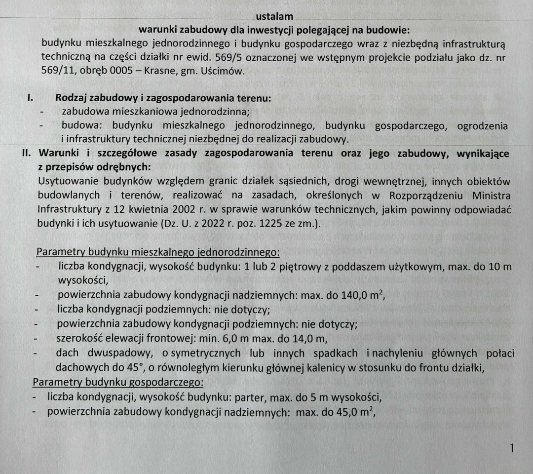 Działka budowlana Krasne. Zdjęcie 2