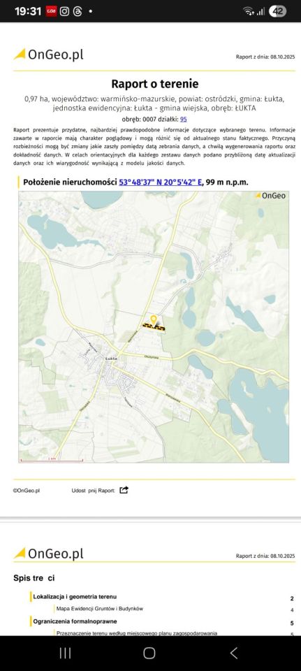 Działka inwestycyjna Komorowo. Zdjęcie 2