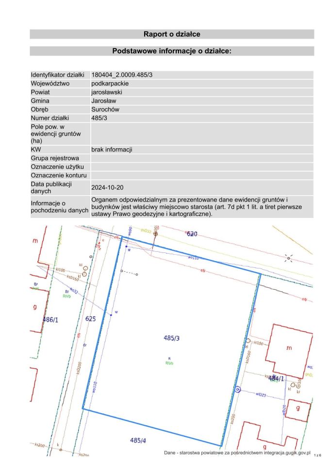 Działka budowlana Surochów. Zdjęcie 2
