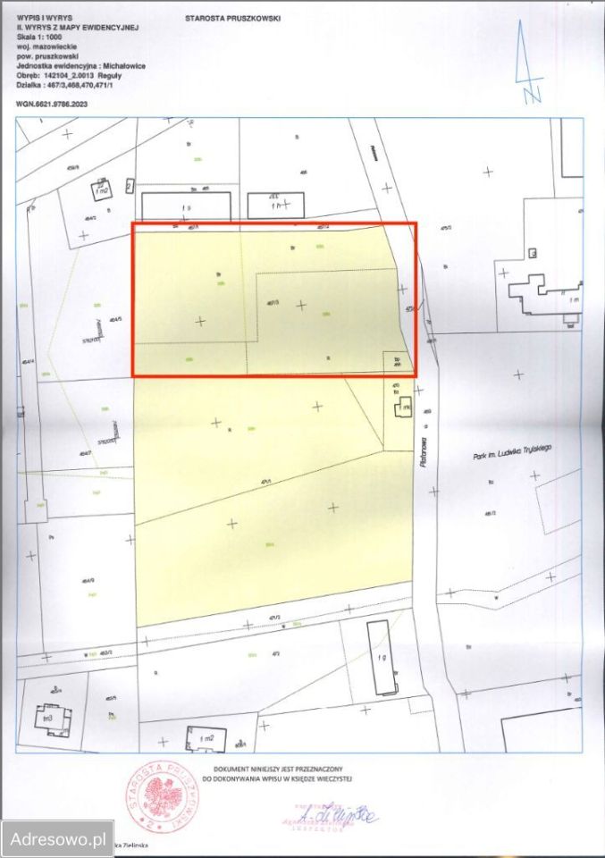 Działka inwestycyjna Reguły, ul. Platanowa. Zdjęcie 3