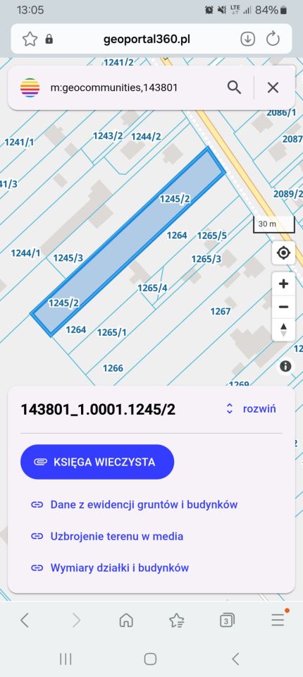 Działka inwestycyjna Żyrardów Podblich, ul. 1 go Maja