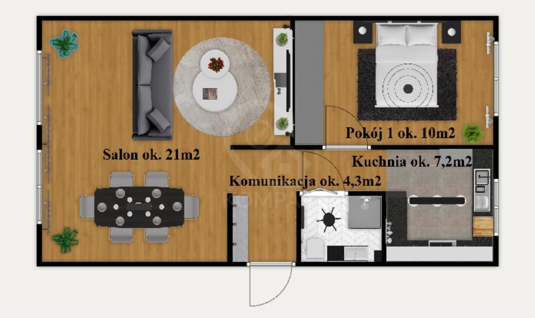 Mieszkanie 2-pokojowe Wrocław Krzyki, ul. Skwierzyńska. Zdjęcie 10