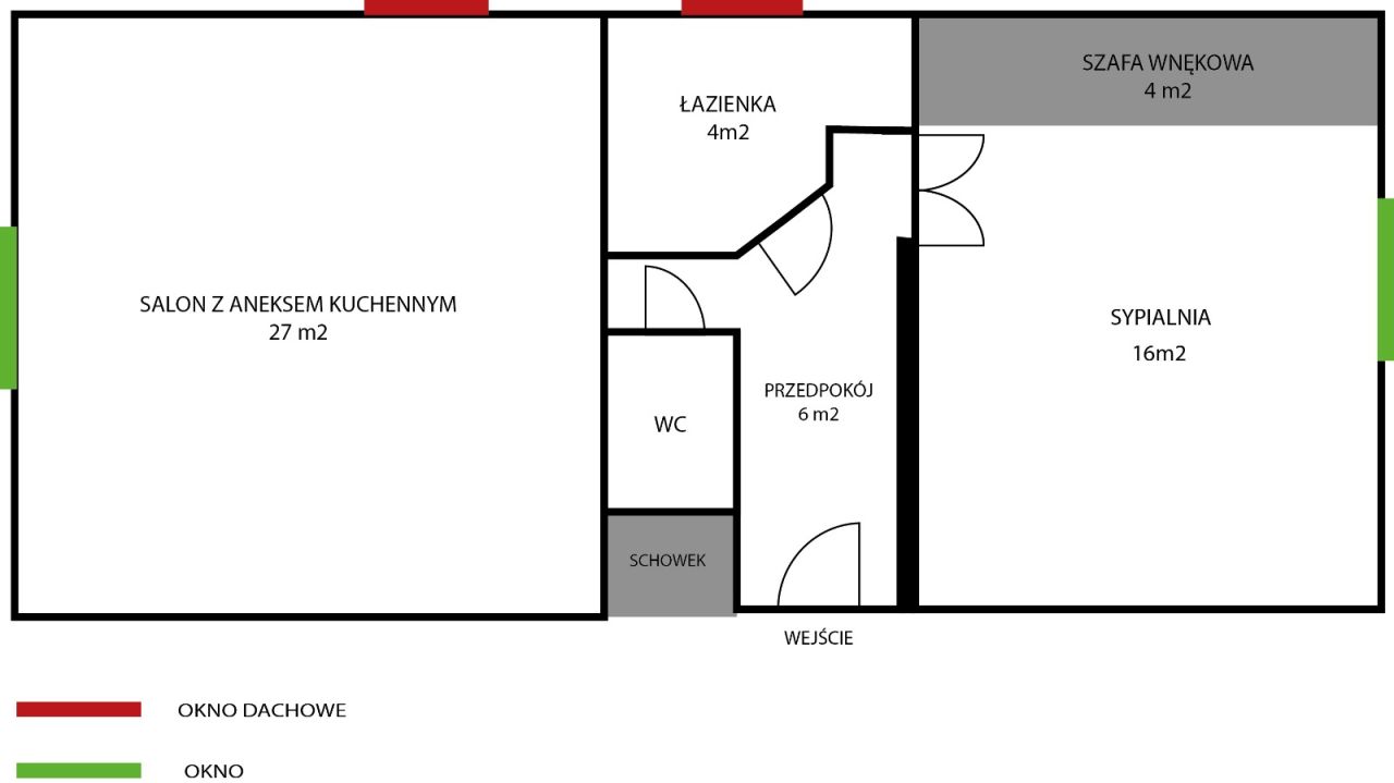 Mieszkanie 2-pokojowe Jelenia Góra Centrum, Plac Ratuszowy. Zdjęcie 18