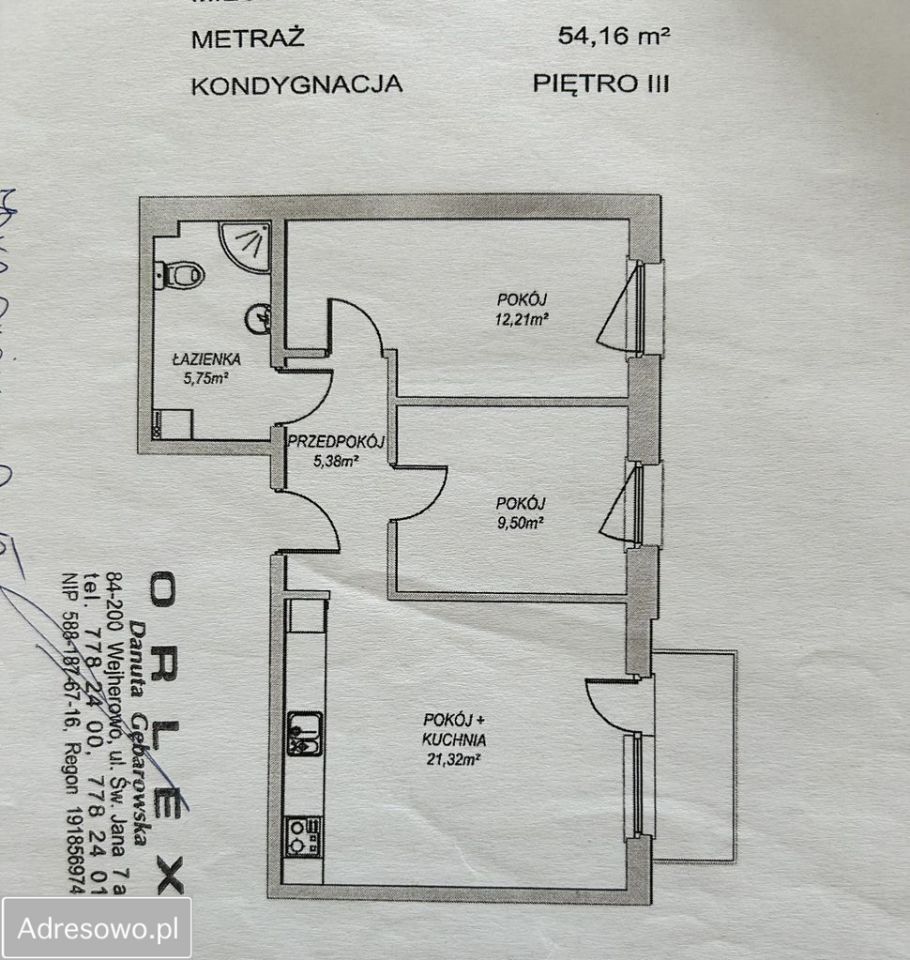 Mieszkanie 3-pokojowe Wejherowo, ul. Jana III Sobieskiego. Zdjęcie 13