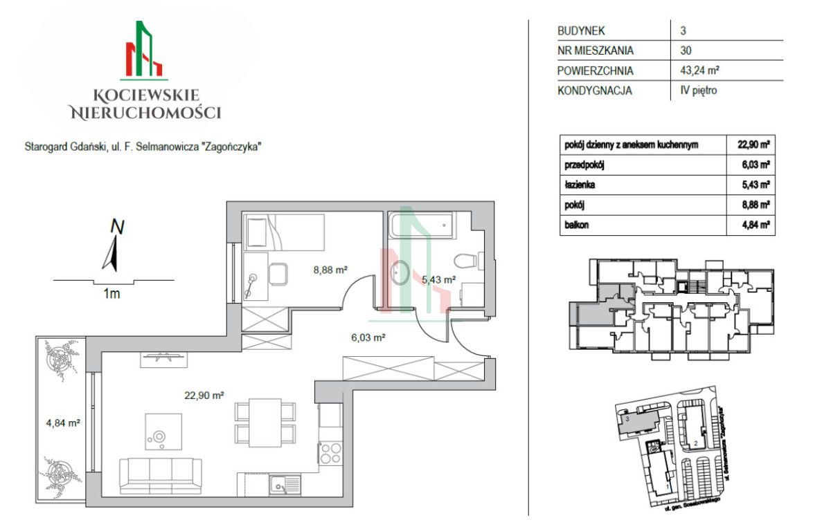 Mieszkanie 2-pokojowe Starogard Gdański. Zdjęcie 17