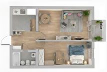 Mieszkanie 2-pokojowe Lublin Bronowice, ul. Wierzbowa. Zdjęcie 2