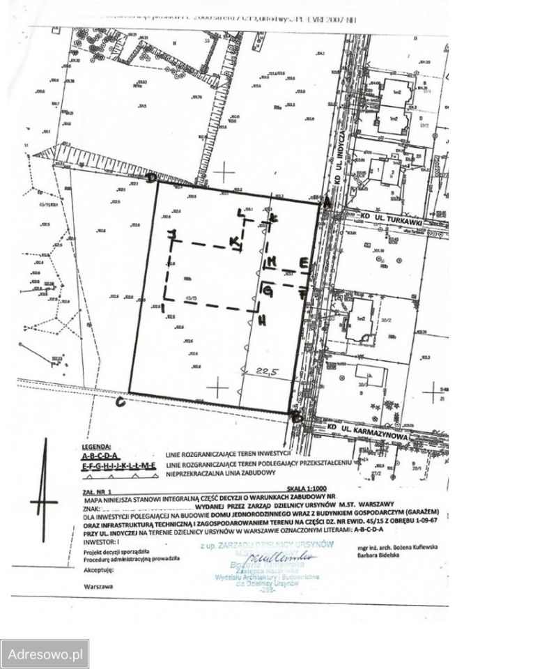 Działka budowlana Warszawa Ursynów, ul. Indycza. Zdjęcie 8