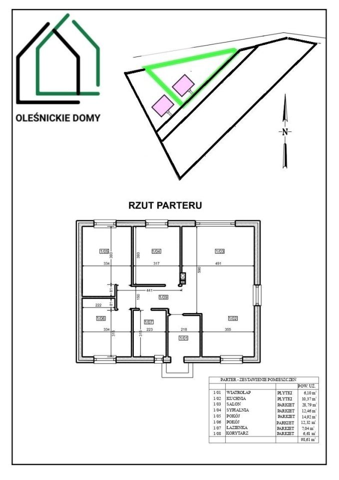dom wolnostojący, 4 pokoje Poniatowice Poniatowice. Zdjęcie 4