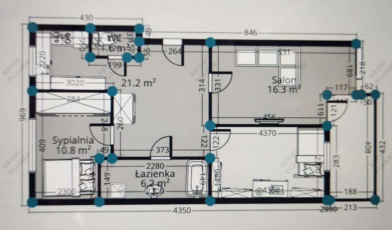 Mieszkanie 3-pokojowe Kraków Prądnik Czerwony, ul. Józefa Łepkowskiego. Zdjęcie 9