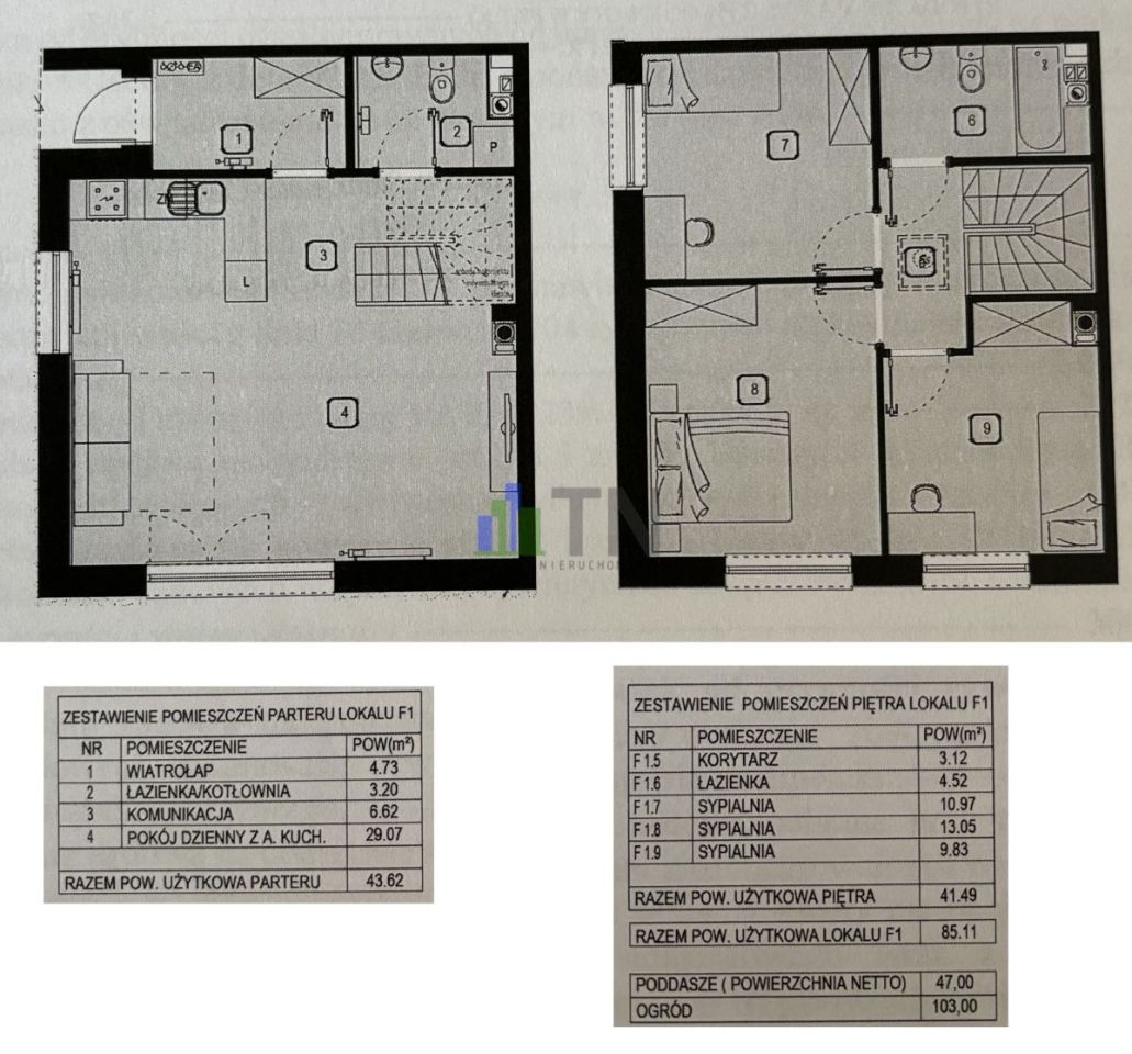 dom szeregowy, 4 pokoje Kamieniec Wrocławski. Zdjęcie 3