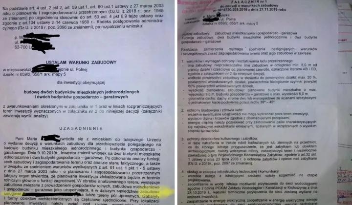 Działka budowlana Osusz