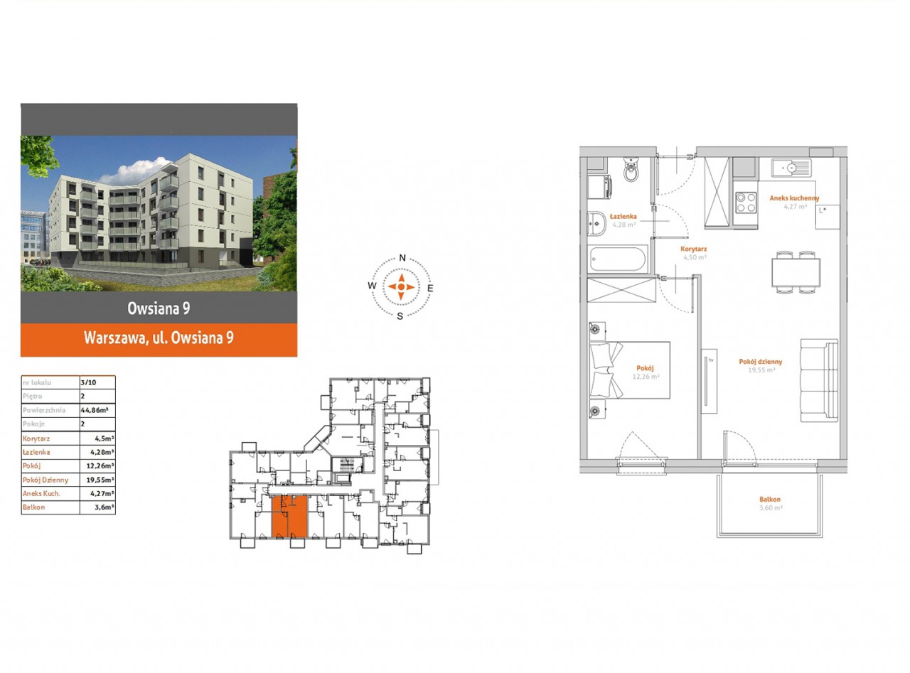 Mieszkanie 2-pokojowe Warszawa, ul. Owsiana. Zdjęcie 2