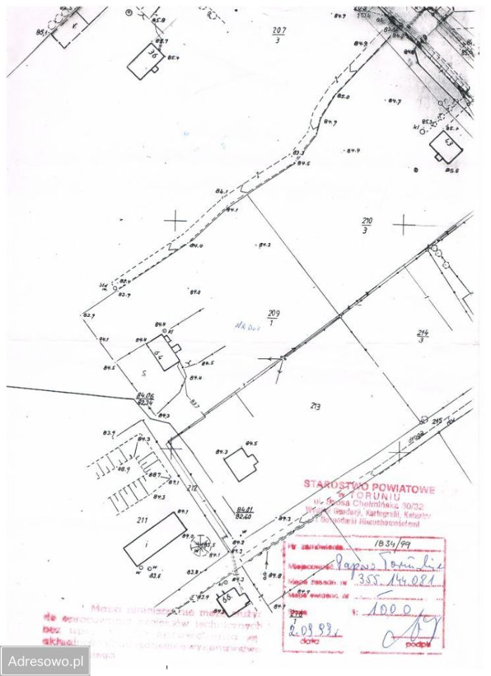 Działka rolno-budowlana Papowo Toruńskie, ul. Parkowa. Zdjęcie 5