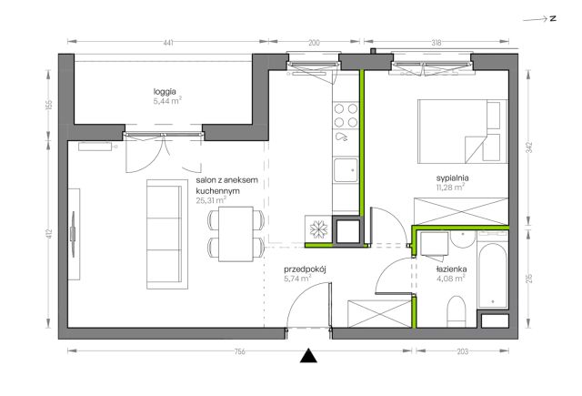 Mieszkanie 2-pokojowe Kraków Płaszów, ul. Myśliwska. Zdjęcie 25