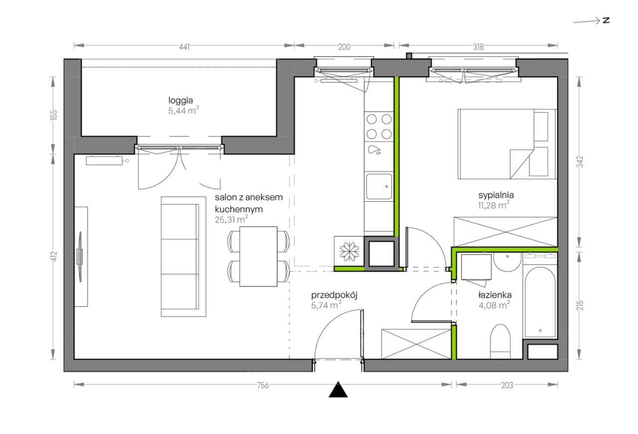 Mieszkanie 2-pokojowe Kraków Płaszów, ul. Myśliwska. Zdjęcie 25