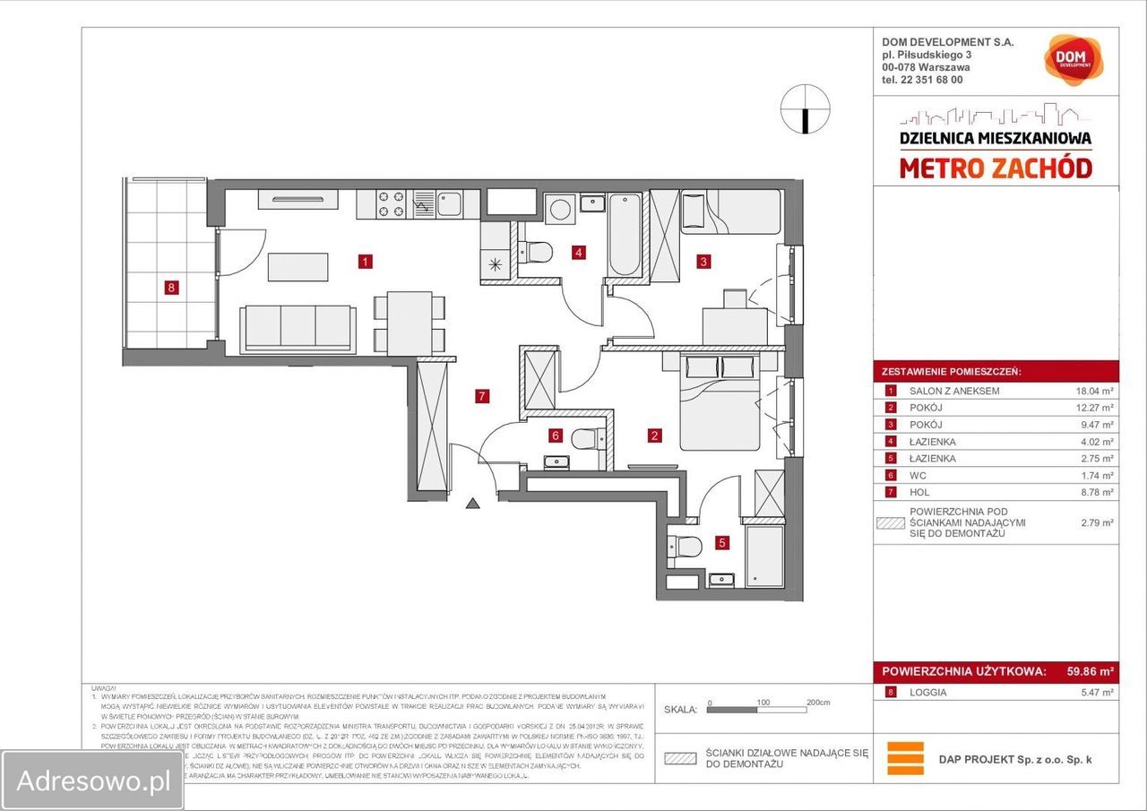 Mieszkanie 3-pokojowe Warszawa Bemowo, ul. Lazurowa. Zdjęcie 15