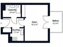 Mieszkanie 1-pokojowe Warszawa Praga-Południe, ul. Jana Nowaka-Jeziorańskiego. Zdjęcie 1